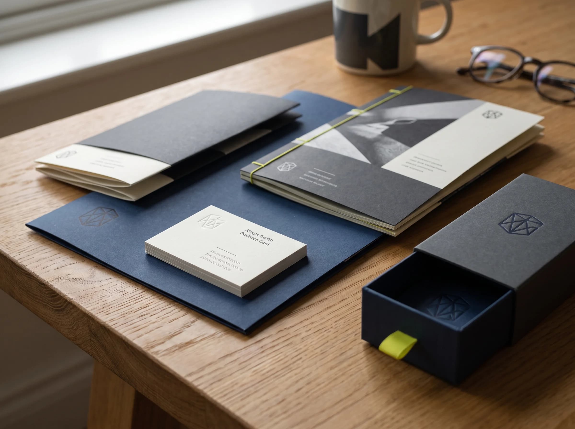 Detail shot of print and packaging